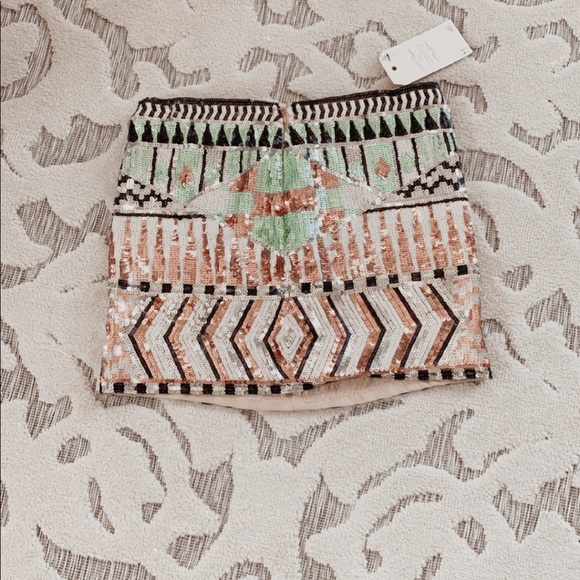 Endless Rose geo pattern sequin skirt - Picture 2 of 3